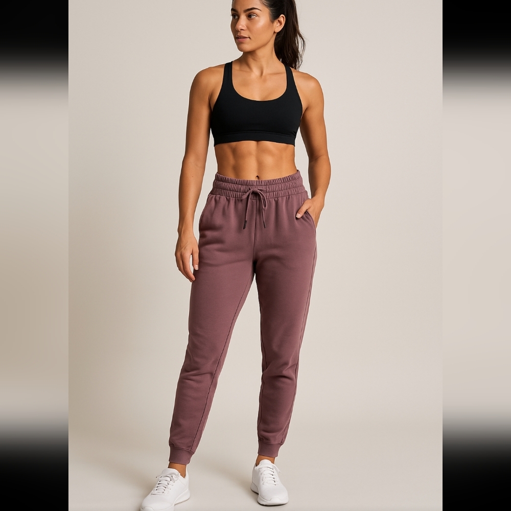 Bare Activewear Brown Womens Lightweight Sweatpants